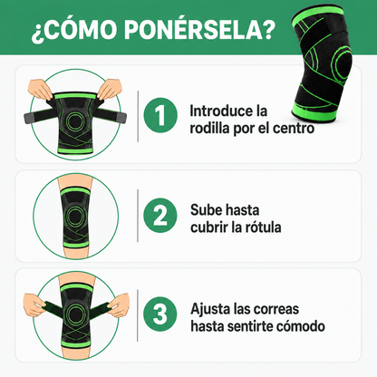 Rodillera de Compresión con Soporte Ajustable